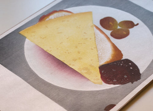 Tapa de queso con morcilla curada - Tamaño A5